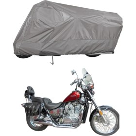 Resim Teksin Honda Vt 800 Shadow Arka Çanta Uyumlu Motosiklet Brandası Motor Brandası 