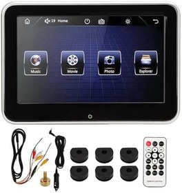 Resim Sabit Monitör 8in MP5 Oyuncu, Arka Koltuk Eğlence Sistemi DC 12V, Araba Dokunmatik Ekran, Araç Multimedya Ekranı 