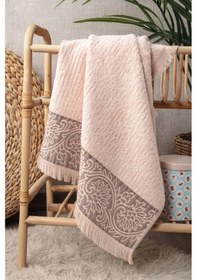 Resim Bambu Kabartma Bordürlü El Havlusu - Pudra Pudra 