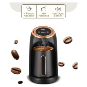 Resim Sinbo SCM-2990 Otomatik Türk Kahve Makinesi Rose Gold Renk 