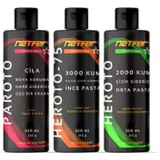 Resim Netfer 3'lü İnce Orta Pasta Cila Set - 3x250 Ml 