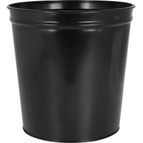 Resim D-1 Metal Çöp Kovası 10 L Siyah, Şık ve Kullanışlı Ev ve Ofis Için Uygun 