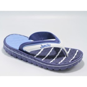 Resim Calx Merdane M120 Masajlı Parmak Arası Terlik Lacivert - Beyaz - Mavi 43 Numara 