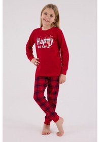 Resim Rolypoly Kız Çocuk Kırmızı Pijama Takımı Kırmızı 