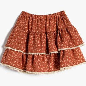 Resim Kız Bebek Etek Volanlı Beli Lastikli 