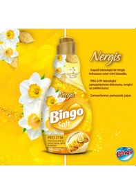 Resim Bingo Konsantre Çamaşır Yumuşatıcısı Nergis 1440 Ml X 3 Adet 3'lü Set 