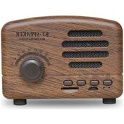 Resim Besthome1 Küçük Ve Güçlü 3w Bluetooth Hoparlör - 10m Menzil, Tf/fm, Retro Tasarım 