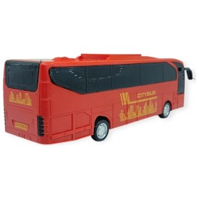 Resim Sürtmeli Tur Otobüsü - 23 cm - Kırmızı 