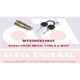 Resim MITA 2231031 BAGAJ KİLİDİ M131 DOĞAN 77-87 METAL 