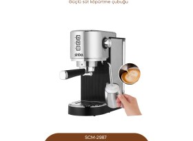 Resim Kahve Severler Için Şık ve Pratik Espresso Makinesi, Lezzetli Kahveler Hazırlayın 