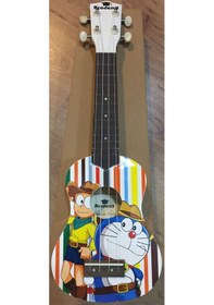 Resim Soprano Boy Kedi Resimli Ukulele Gül Klavyeli 