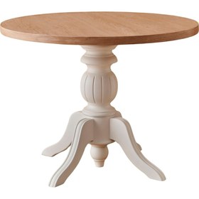 Resim Ravello Baba Ayak Sabit Masa 120x120 - Natural 