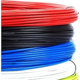 Resim 5mm Teflonlu Dış Kablo 4 Renk 25 Metre Rulo Bisiklet Dış Halat Beyaz 