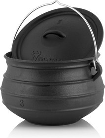 Resim Toro 8 Litre Dökme Demir Potjie, Ayaksız Dutch Oven Güveç Tenceresi 