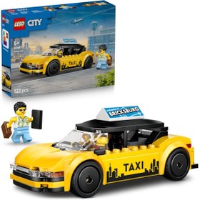 Resim LEGO® City Sarı Taksi 60487 - 6 Yaş ve Üzeri Çocuklar İçin Minifigür İçeren Yaratıcı Oyuncak Yapım Seti (122 Parça) 