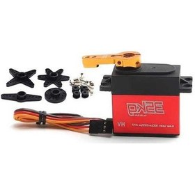 Resim Besthome1 35kg 270 Derece Metal Dijital Servo, Çelik Dişli, Çekirdekli Motor, Turuncu Servo Kolu 1 Adet 