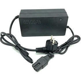 Resim Elektrikli Bisiklet Şarj Alet 60v 20 Ah Siyah 