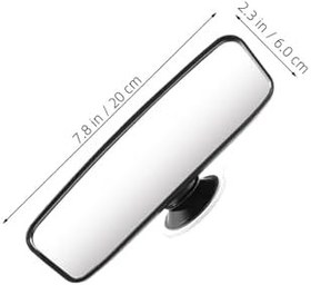 Resim 4 Adet Yenidoğan Araba Aksesuarları Çocuk Aynaları Araba Bebek Dikiz Aynası Vantuzlu Ayna Geniş Açılı Güvenlik Aynası Siyah 