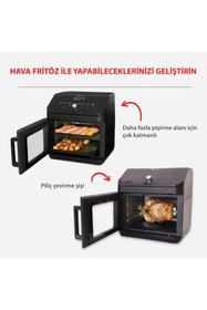 Resim Genel Markalar 140-4101-01-eu 13 Litre 9 Programlı Yapışmaz Ve Yıkanabilir Aksesuarlı Air Fryer Fırın 