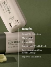 Resim VILLAGE11FACTORY Village 11 Factory - Daily Fresh Sun Stick 50+ PA++++ Vegan Stick Güneş Koruyucu 