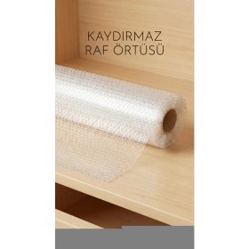 Resim Eco Lounge Şeffaf Pvc Kaydırmaz Raflık Dolap Içi Çekmece Örtüsü 45X300 cm Koruyucu 