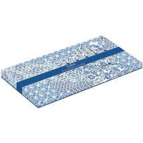 Resim Easy Life Porselen Oval Servis Tabağı 33,5cm X 15cm Mavi 