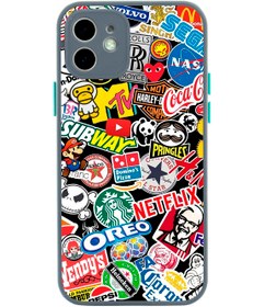 Resim butikcase Iphone 11 Uyumlu Lüx Kamera Lens Korumalı Sticker Mix Desenli Gri Telefon Kılıfı 