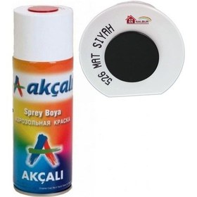 Resim Akçalı Sprey Boya 400 Ml 526 Mat Siyah 