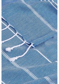 Resim Summer Wind Soft %100 Pamuk Peştemal 100x180 Cm Mavi Renkli 