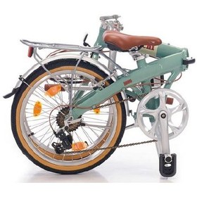 Resim Bianchi Vintage Katlanır Bisiklet Celeste 7v Celeste - Krem 