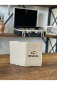 Resim EFE DERİ Efe Deri Chevrolet Dikişli Araç Ruhsat Kılıfı Kabı Oto Ruhsatlık Araba Ruhsat Koruyucu 