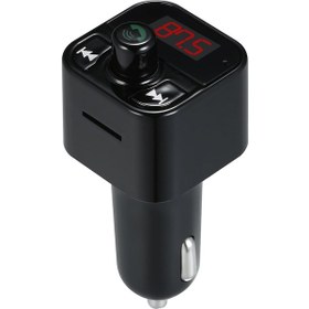 Resim Springsun Siyah Araç Fm Transmitter, Bt 5.0, Handsfree Araç Telefon Şarj Cihazı, Çift Usb, Müzik Çalar, Mikrofonlu, Gürültü Bastırma 