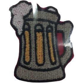 Resim Aplike Ütü İle Yapışan Bira Bardağı Arma 3x3 Cm Diğer 
