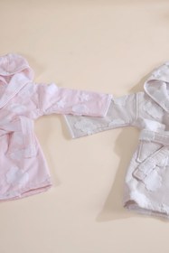 Resim My Cloudy Sky %100 Pamuk Çocuk Bornoz Pembe - Pembe / 2/3 Yaş 