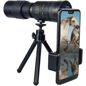 Resim Monoküler Teleskoplar, 4k 10-300x40mm Süper Telefoto Zoom Yetişkin Kuş İçin Monoküler Teleskop Dış Mekan Gezisi Seyahat Seyahati, Tripod Ve Klip 