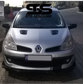 Resim Renault Clio 3 Uyumlu Piano Black Kaput Üstü Havalandırma Izgarası (01) (Sts Oto Aksesuar) 