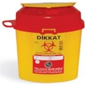Resim Tıbbi Atık Kutusu 1.3 Lt Köşeli Telkar 
