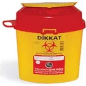 Resim Tıbbi Atık Kutusu 1.3 Lt Köşeli Telkar 