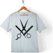 Resim Kendim Seçtim Berber Barber Kuaför Makas Saç Sakal Traş 4 Çocuk T-Shirt 