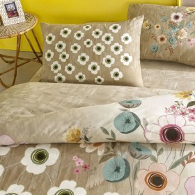 Resim Taç Blyss Ranforce Tek Kişilik Nevresim Takımı Bej 000000001000051124 Bej 