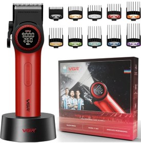 Resim Vgr 001 Profesyonel Berberler İçin Karbon Çelik Bıçak Saç Kesme Makinesi 