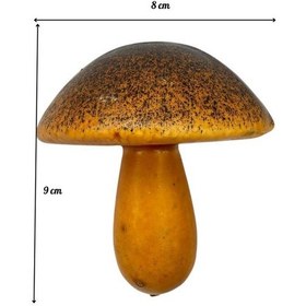 Resim Yapay Sebze Mantar Porçini Model 1adet 9cm Kahve 
