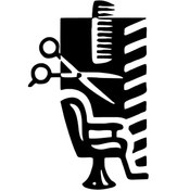Resim Genel Markalar Berber Koltuğu Sticker Oto Motor Laptop Duvar Folyo Sticker 25x40 cm 