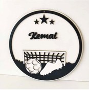 Resim Beşiktaş Kapı Süsü Beyaz - Siyah 