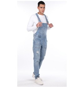 Resim Erkek Jean Tulum Pantolon Mavi 