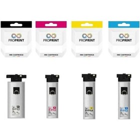 Resim Proprint Epson C13T01C100 Uyumlu Kartuş Seti CMYK WF C579R D2TWF 