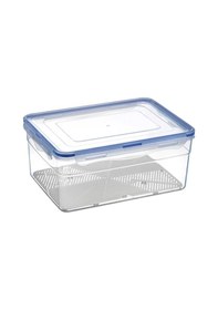 Resim 5'li Sızdırmaz Dikdörtgen Kilitli Kapak Saklama Kabı 0.5 + 0.85 + 1.8 + 3 + 6 L Şeffaf 
