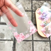 Resim 100 Adet Sakura Kiraz Çiçeği Şeffaf Mat OPP Hediye Poşeti - Pembe Çiçekli Kendinden Yapışkanlı Yeniden Kullanılabilir Paketleme, Düğünler, Partiler, Doğum Günleri, Çay Partisi İçin - 7.01x10.01 cm Hediyeler, Kırtasiye & Küçük Eşyalar, Etkinlik Favor Poşetleri, Zarif Ambalaj, Dayanıklı Polipropilen 