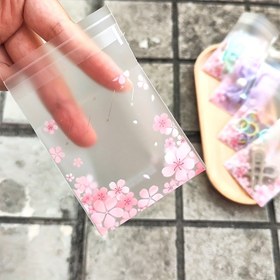 Resim 100 Adet Sakura Kiraz Çiçeği Şeffaf Mat OPP Hediye Poşeti - Pembe Çiçekli Kendinden Yapışkanlı Yeniden Kullanılabilir Paketleme, Düğünler, Partiler, Doğum Günleri, Çay Partisi İçin - 7.01x10.01 cm Hediyeler, Kırtasiye & Küçük Eşyalar, Etkinlik Favor Poşetleri, Zarif Ambalaj, Dayanıklı Polipropilen 