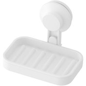 Resim Sabunluk Vantuzlu Banyo Sabunluğu İkea Beyaz Renk Katı Sabunluk 